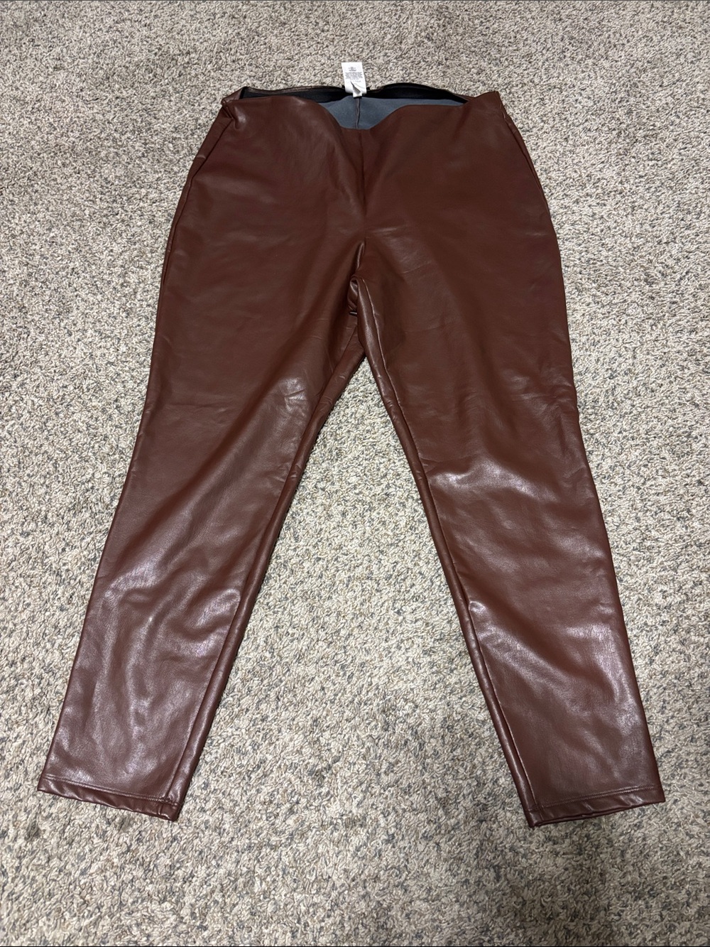 Express Women’s Faux Leather Pants - Brown